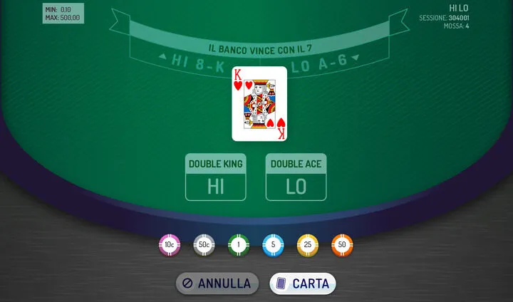 Tính năng của Hi-Lo Card Game tại Sunwin 